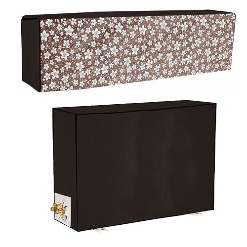 Yellow Weaves 100% Waterproof and Dust Proof Split AC Cover for 1.5 Ton (Brown) - Image 1