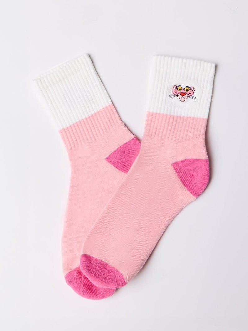 The Souled Store Pink Panther: Pink Power Kids Socks | Graphic Print Casual Everyday Wear - Image 3