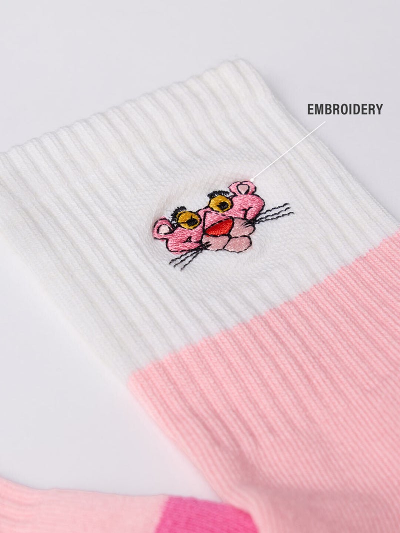 The Souled Store Pink Panther: Pink Power Kids Socks | Graphic Print Casual Everyday Wear - Image 2