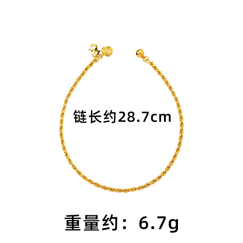 Twisted Rope Bracelet for Women Gold Plated - Image 4