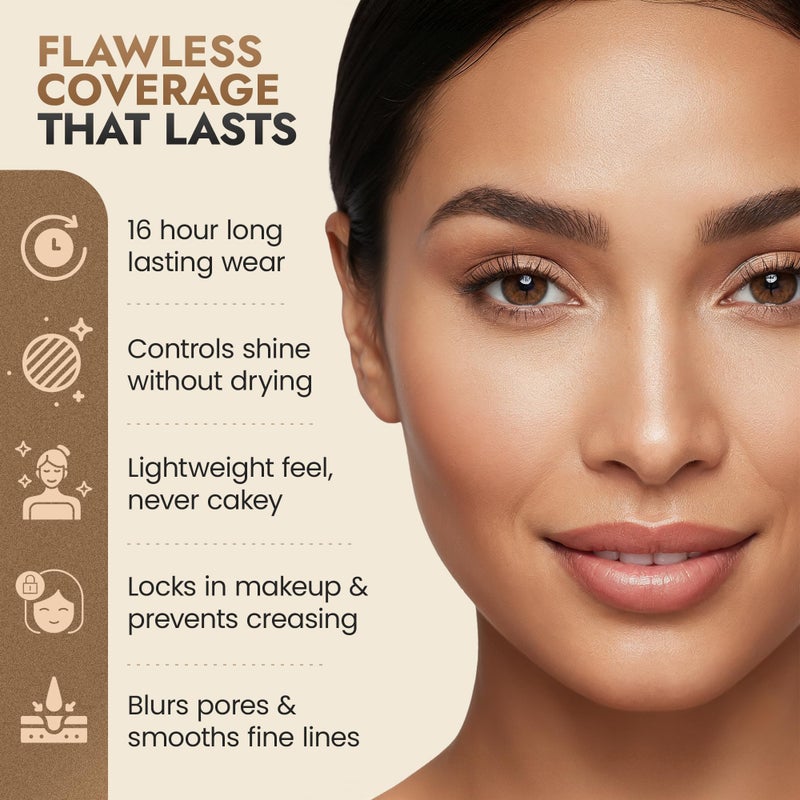 BaeBlu Organic Pressed Setting Powder - Talc-Free & Non-Toxic Translucent Powder with Matte Finish - Oil Absorbing, Pore Minimizing, 16 Hour Wear for All Skin Types - Cruelty & Gluten-Free - Invisible Light - Image 4