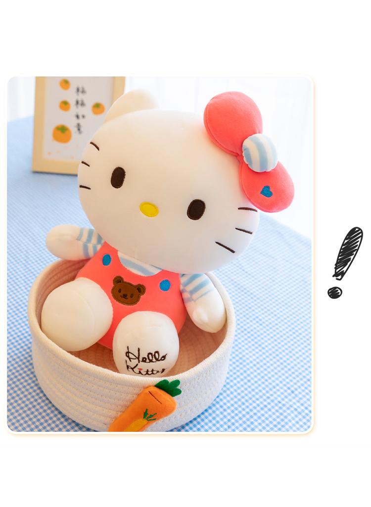 general 1 Pcs Sanrio Hello Kitty Toys Cute Stuffed Soft Anime Cartoon Plushie Home Decor Appease Girl Gift - Image 3