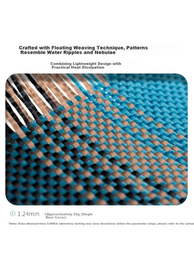 Conga Kevlar Aramid Fiber واقي لحماية Oppo Find N5، تغطية كاملة فائقة النحافة مضاد للصدمات أسود حريق مجموعة كاملة - Image 2