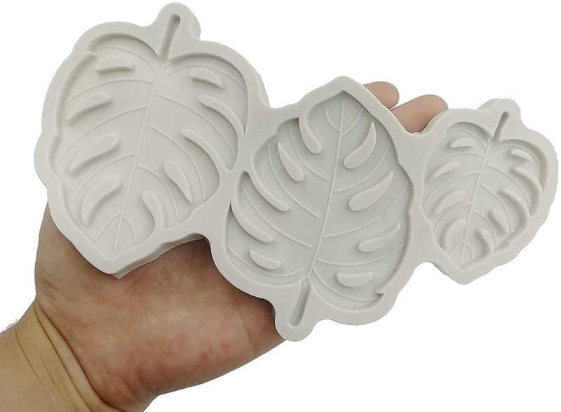 MoldBerry Tropical Leaf Shape Garnishing Chocolate Mould Leaves 3D DIY Fondant Silicone Candy Mold Baking Tools For Cake Chocolate Candy Ice Jelly Soap Cake Baking Moulds, Multicolor,7X12X0.3 Cm - Image 3