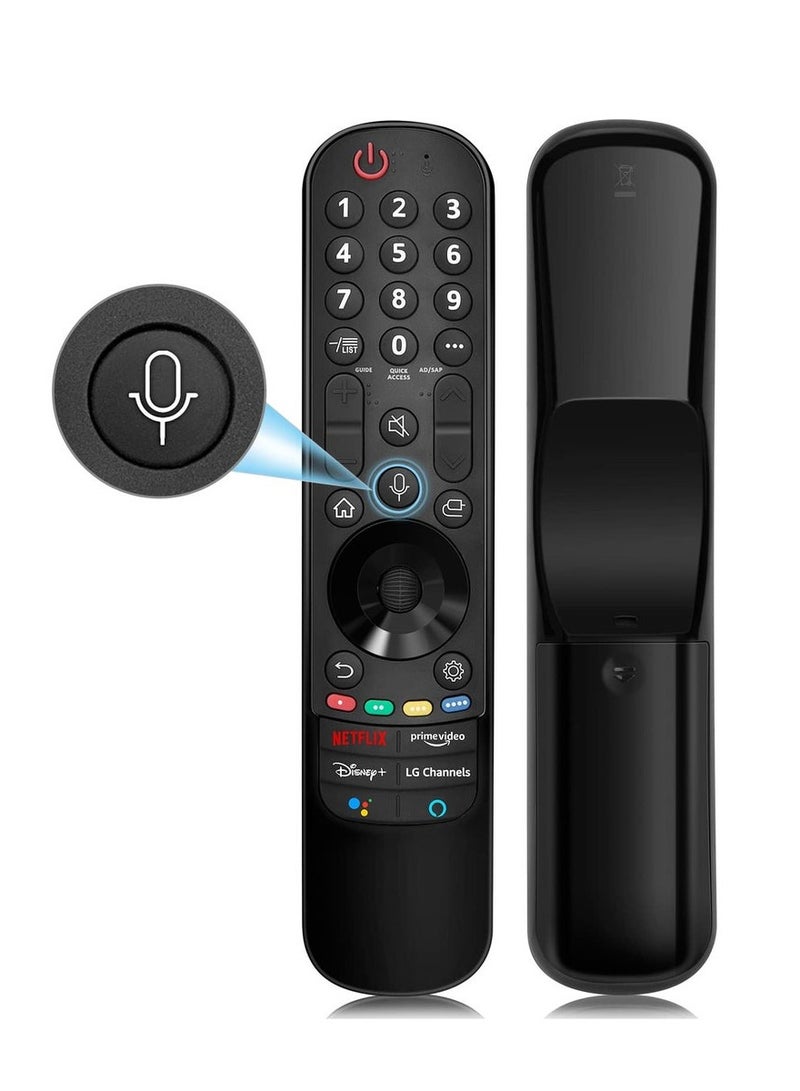 كِنشُو جهاز تحكم سحري (LG Smart TV) بديل جهاز التحكم عن بعد مع وظيفة التوجيه والصوت، متوافق مع LG 2021/2022 UHD OLED QNED NanoCell 4K 8K TV Smart TV - Image 1