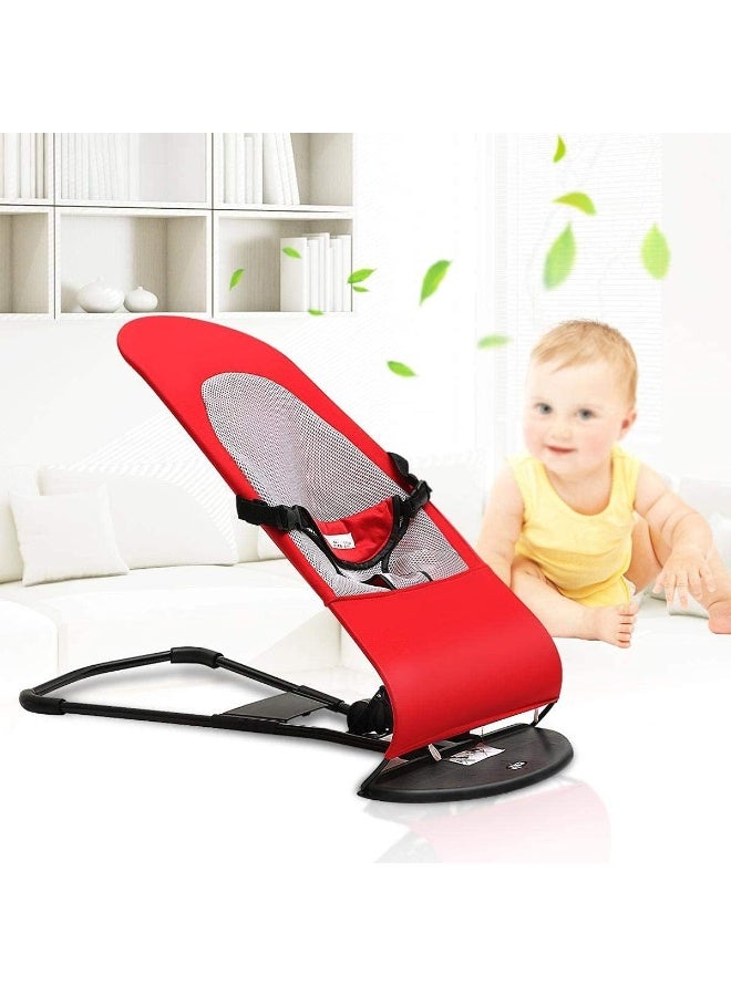 SUPAAR Red Baby Newborn Infant Bouncing Chair Rocking Seat Safety Bouncer Balance Soft  - Image 2