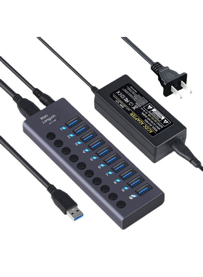 Usb3.0hub Docking Station 10 Ports/7 Ports/4 Ports With Switch Charging Type-c Computer Hub Expansion Dock - Image 5
