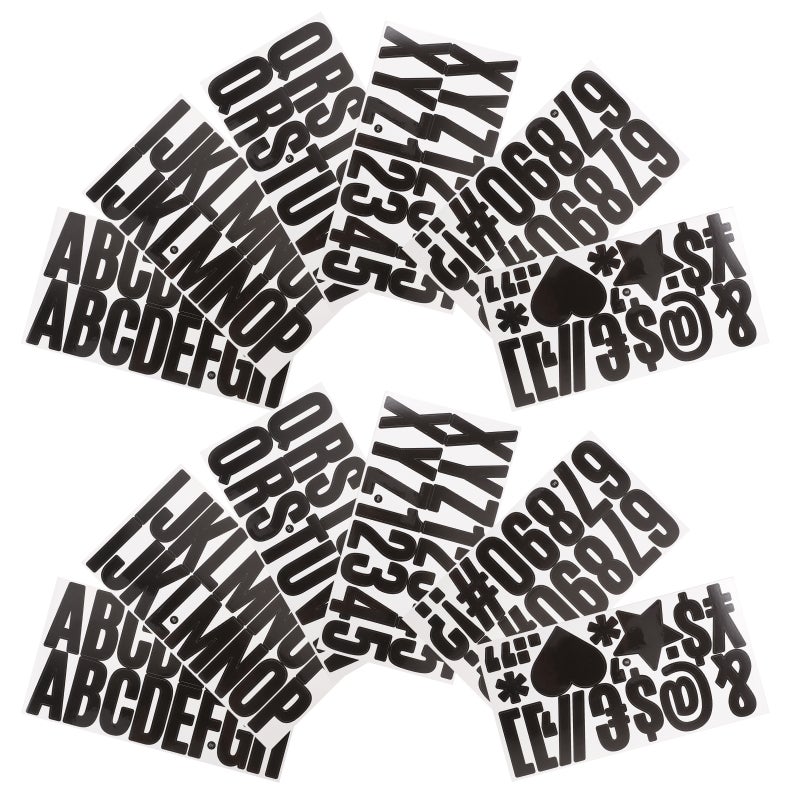 2 Sets Business Letter Stickers Diy Letter Stickers Adhesive Mailbox Bulletin Letter Decal - Image 5