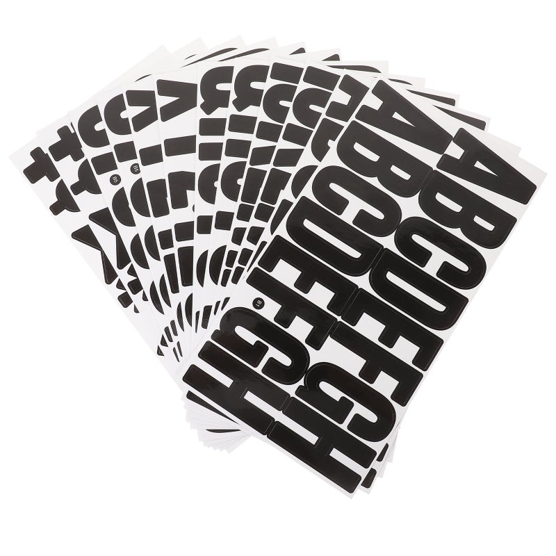 2 Sets Business Letter Stickers Diy Letter Stickers Adhesive Mailbox Bulletin Letter Decal - Image 1