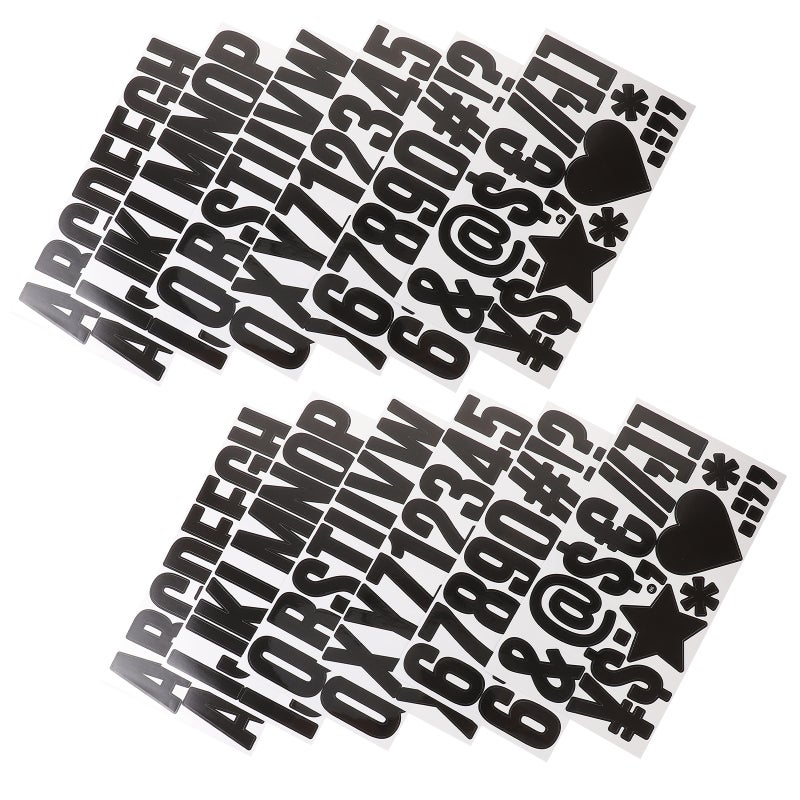 2 Sets Business Letter Stickers Diy Letter Stickers Adhesive Mailbox Bulletin Letter Decal - Image 4