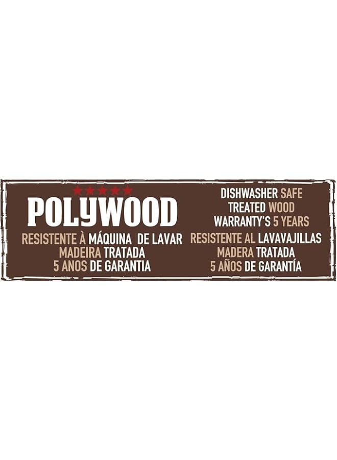 TRAMONTINA Tramontina Polywood 4 Pieces Knife Set with Stainless Steel Blade and Red Treated Wood Handle  - Image 4