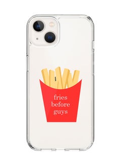 Classic Clear Case for Apple iPhone 15 Hybrid Soft Case Flexible Edges Anti Drop TPU PC Gel Thin Transparent Cover [ Designed for Apple iPhone 15 ] - Fries Before Guys