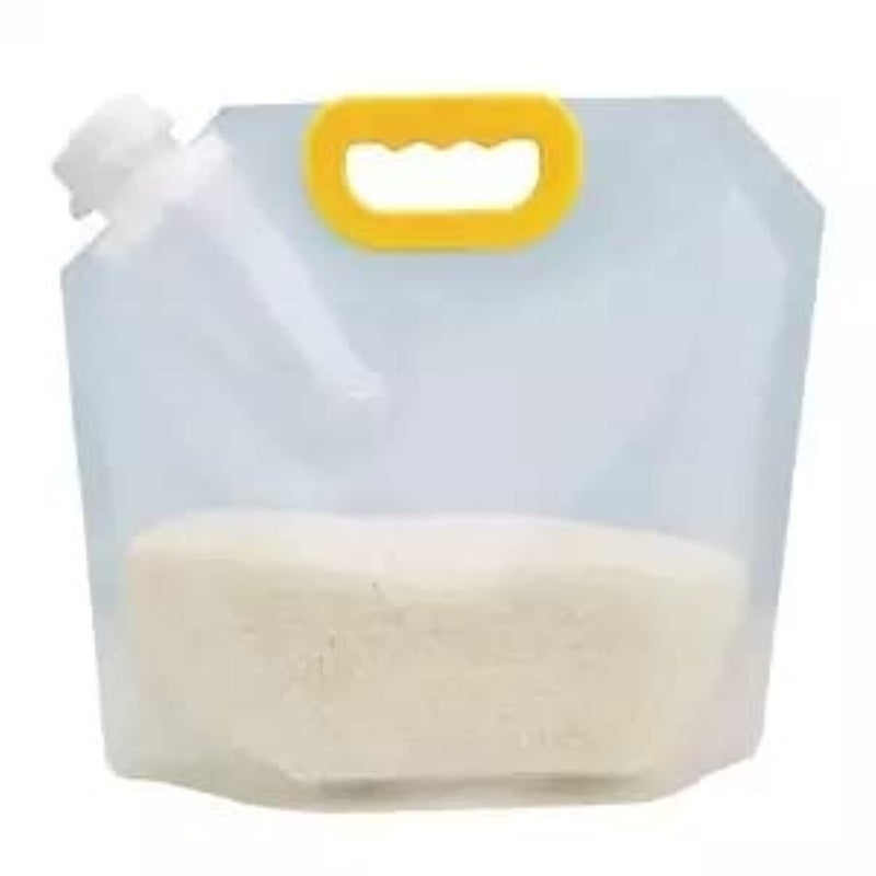 Collapsible Water Container Bag, Portable Outdoor Folding Storage Jug Water Carrier, Reusable Grain Moisture Proof Sealed Bag Grain Storage Tank, Grain Rice Food Storage Bag (5, bag, 5, 1)