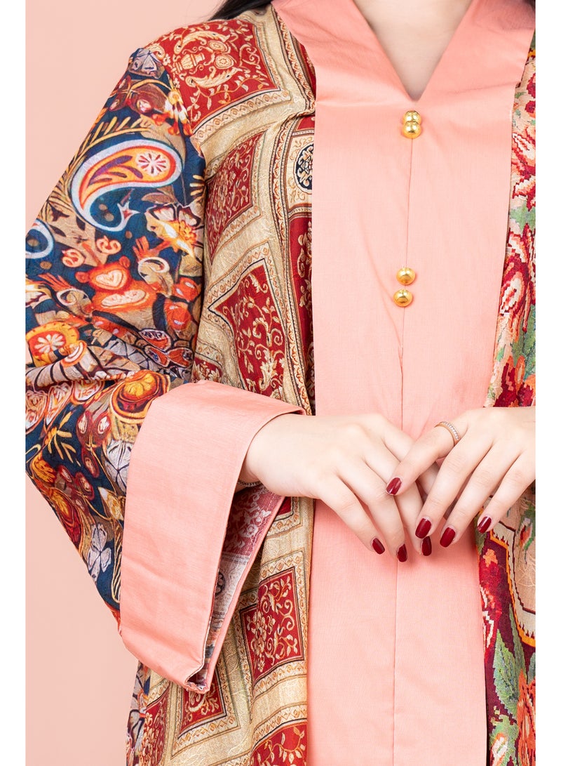 اكسا جلابية ملونة انيقة - Image 4