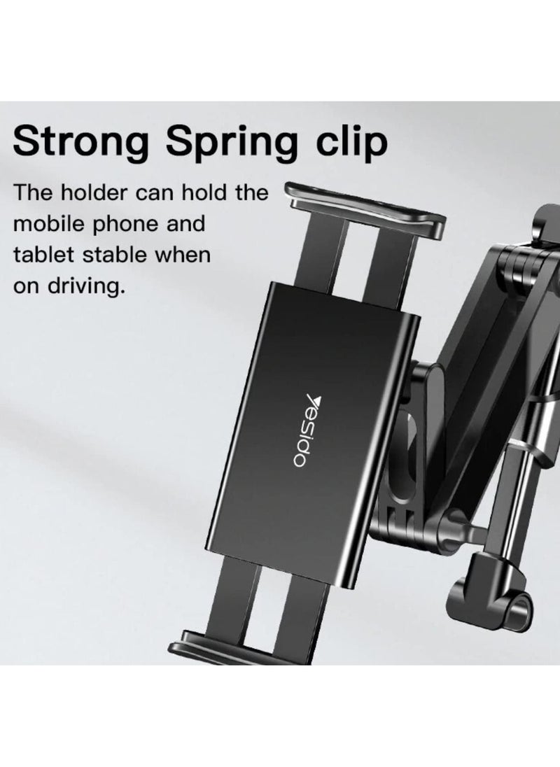 Yesido - Yesido C117 Car Tablet Headrest Mount Holder For Seat 360 Degree Rotation Compatible With 4.7Inch To 12.9 Inch, Tablets/Iphone 13/Ipads - Image 1