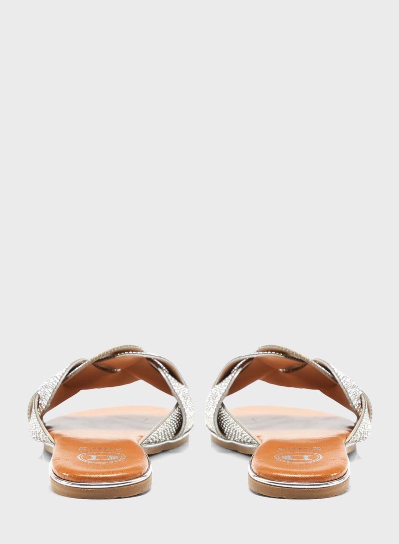 ديون لندن صندل مسطح ليني دي - Image 3