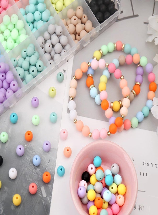 BONNY BOXX 600Pcs 8mm Candy Color Matte Acrylic Round Beads, 24 Colors Assorted Plastic Bubble Gum Beads with Hole Loose Beads Bulk for Bracelets Necklace Jewelry Making DIY Crafts - Image 5