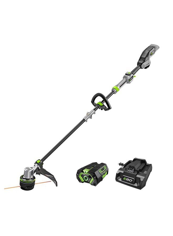 EGO Power+ قاطع العشب EGO POWER+، يعمل بالبطارية، 16" لقص الأعشاب والطحالب مع POWERLOAD، LINE IQ، عمود من ألياف الكربون القابلة للتلسكوب، يتضمن بطارية 56V 4.0Ah وشاحن - ST1623T - Image 1