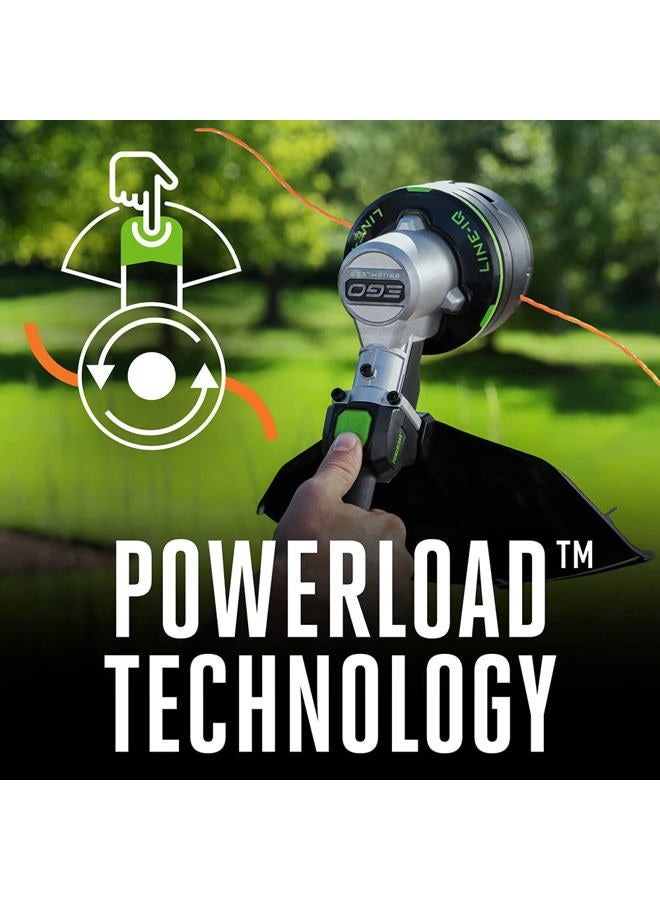 EGO Power+ قاطع العشب EGO POWER+، يعمل بالبطارية، 16" لقص الأعشاب والطحالب مع POWERLOAD، LINE IQ، عمود من ألياف الكربون القابلة للتلسكوب، يتضمن بطارية 56V 4.0Ah وشاحن - ST1623T - Image 3
