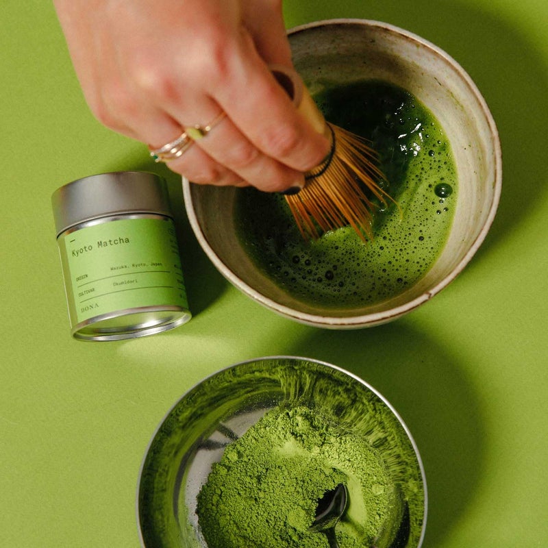 Dona Ceremonial Grade Matcha, Stone-Milled from Wazuka, Kyoto Family Tea Estate, Hot or Iced, 1.1 Ounce Airtight Seal Tin - Image 4