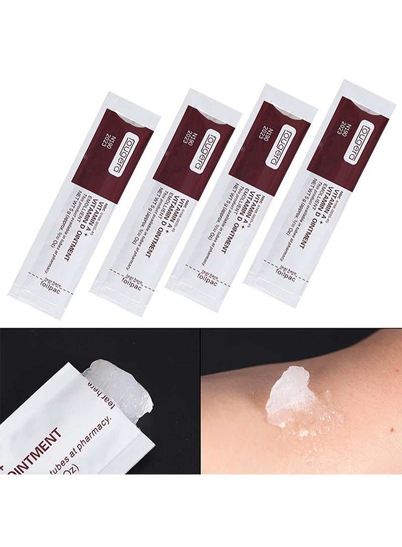 Fougera Tattoo Scar Repair Gel 50Pcs，Vitamin A and Vitamin D Ointment ， Microblading Aftercare Ointment， Anti-Inflammatory Anti Scar ，Tattoo Aftercare Cream for Makeup Microblading and Tattoo Healing Art Tattoo Supplies - Image 2