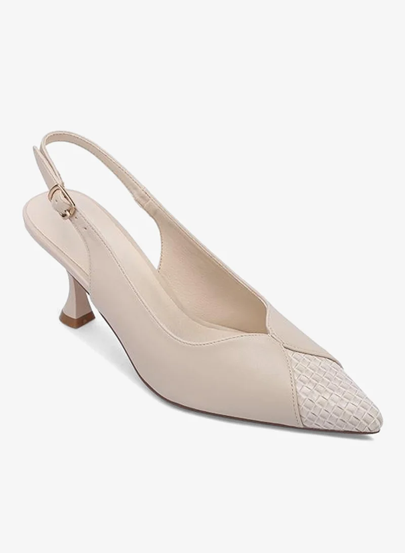 فايور Stylish Leather-Look Woven High Heel CD 001