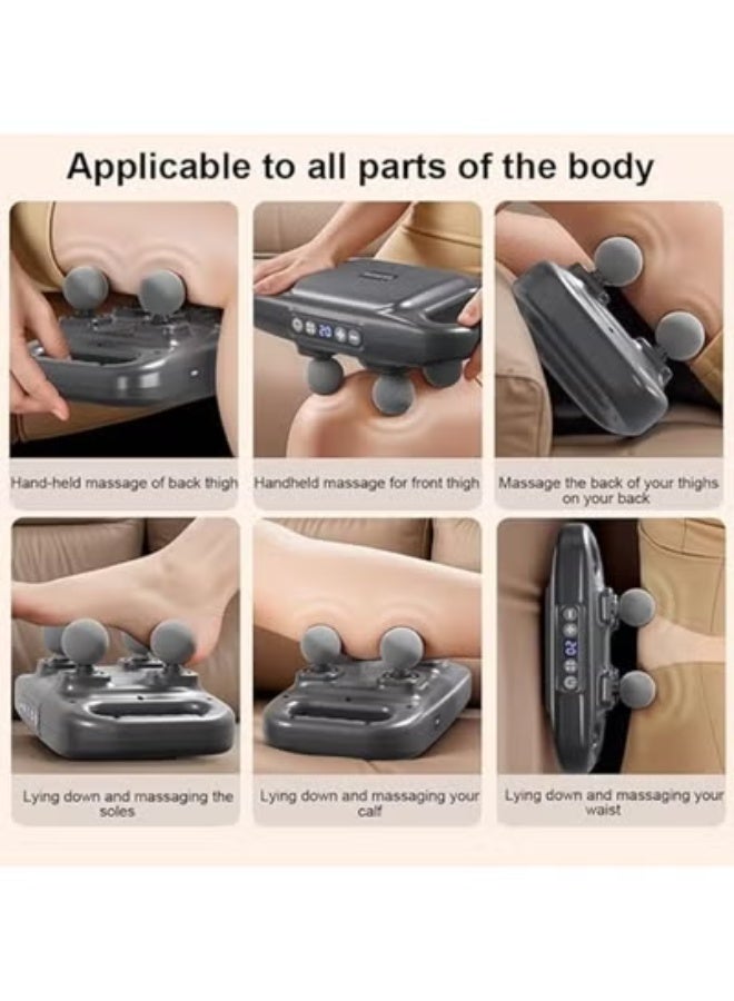 جهاز مساج عضلات وأعصاب أصلي بأربع رؤوس – علاج عميق للأنسجة وتخفيف آلام العضلات – 20 مستوى و6 أوضاع – شاشة LCD – بطارية طويلة - Image 5