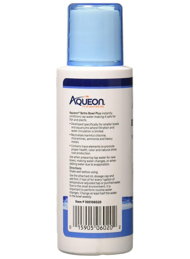 Aqueon Betta Bowl Plus Water Conditioner & Dechlorinator (2 Pack) - Image 2