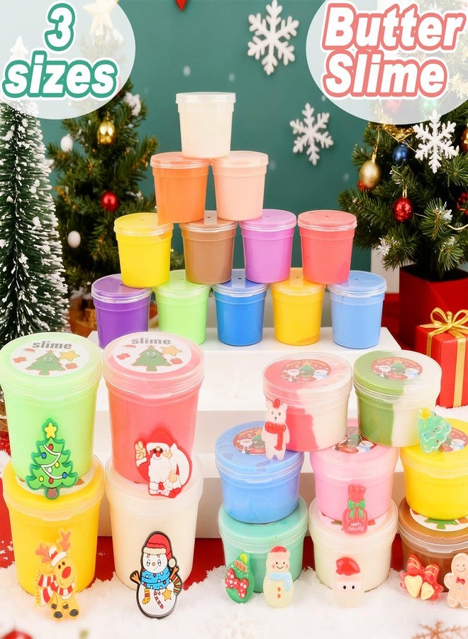 d'Alba 24 Pack Christmas Slime Kit for Kids, Butter Slime Advent Calendar 2025, Christmas Stocking Stuffers, Xmas Gift for Girls and Boys, Party Favor for Slime Lovers - Image 3