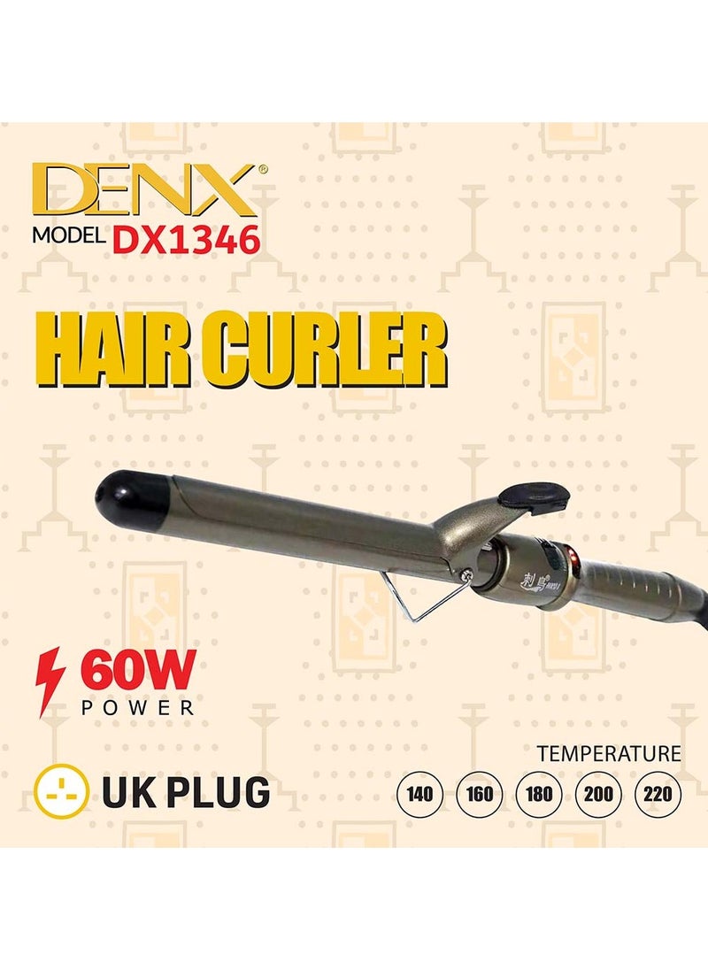 Denx - Hair Curler With A Power Of 60 Watts And A Temperature Of Up To 220 Degrees From Denex multicolor - Image 1