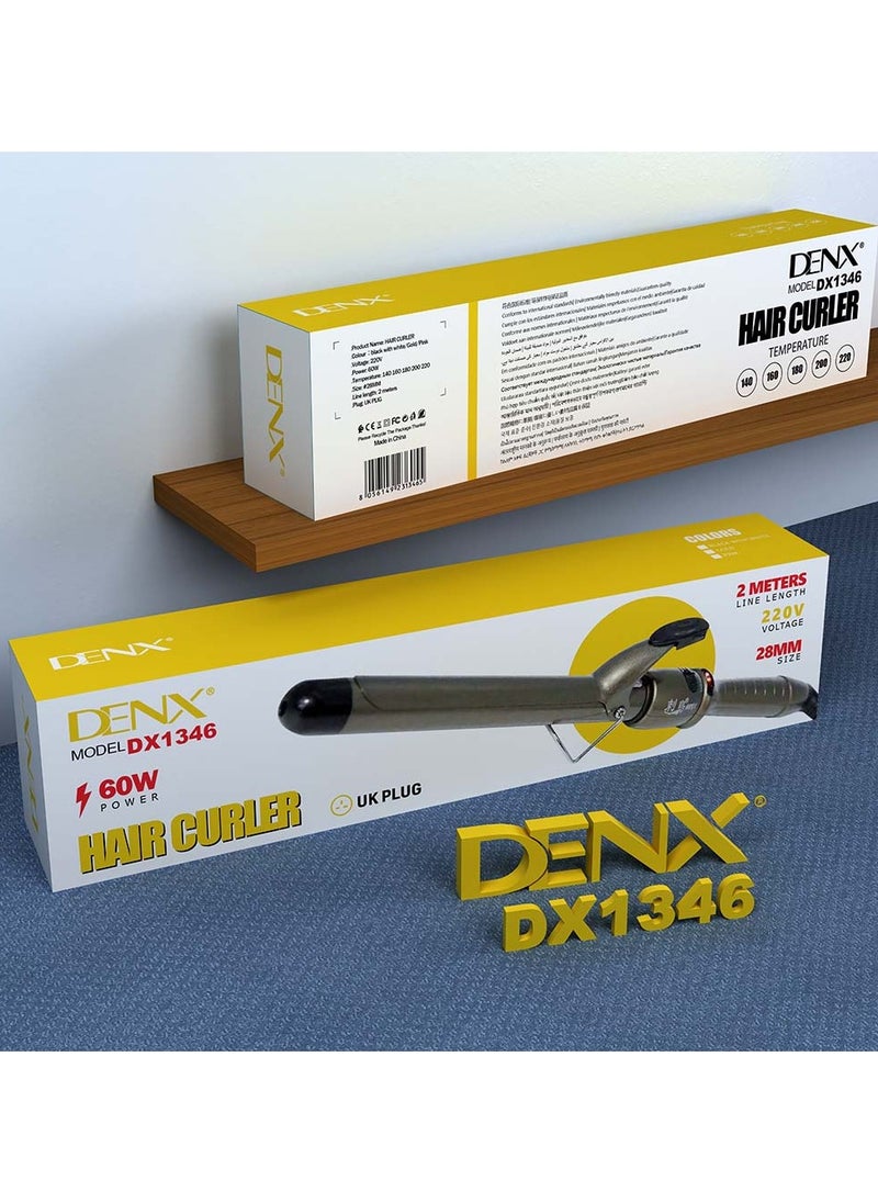 Denx - Hair Curler With A Power Of 60 Watts And A Temperature Of Up To 220 Degrees From Denex multicolor - Image 1