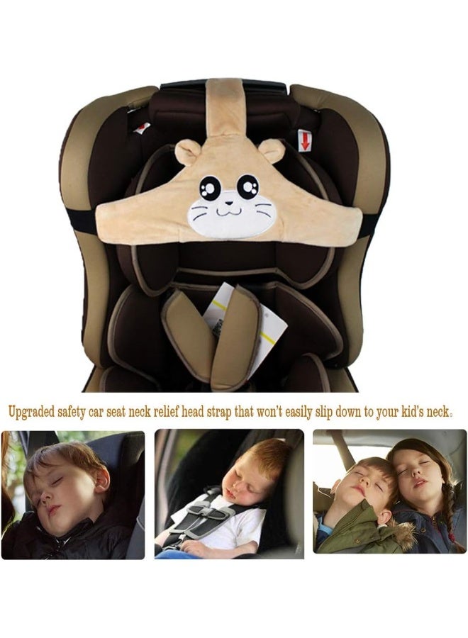 HJH Car Seat Head Support Toddler Head Strap for Car Seat Baby Head Protector Stroller Car Seat Sleeping Headrest for Toddler Child Children Kids Infant - Image 5