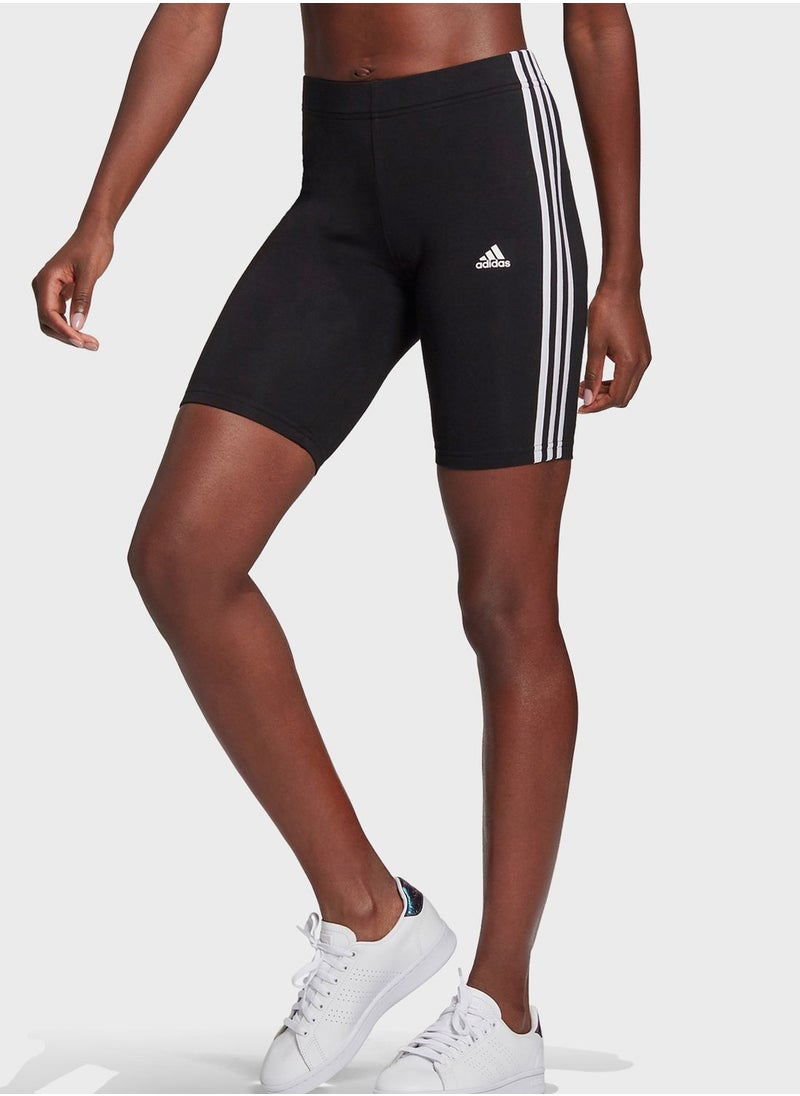 Adidas - 3 Stripes Biker Shorts - Image 1
