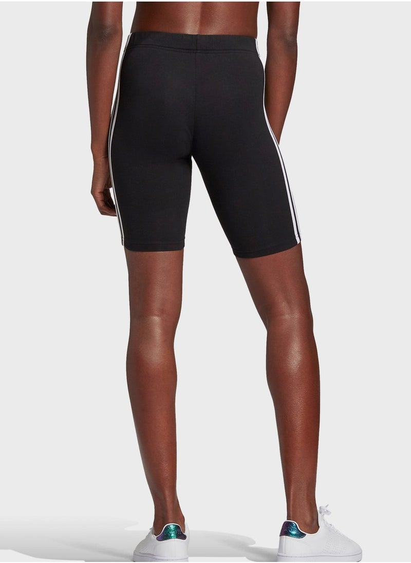 Adidas - 3 Stripes Biker Shorts - Image 1