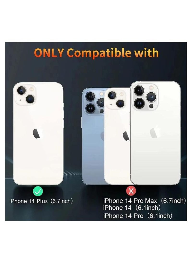 Rock Pow iPhone 14  Plus Case 6.7 inch, Magnetic Design  Drop Tested with Electroplated Bumper & Camera,Hard PC Back Slim Shockproof Protective Cover for iPhone 14 Plus  - Image 2