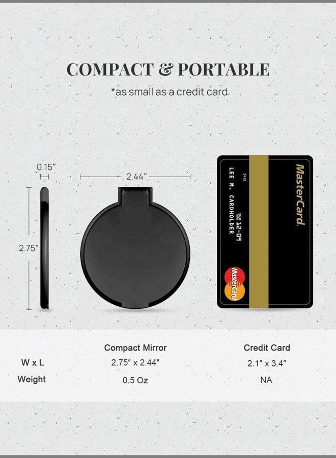 Getinbulk Compact Mirror Bulk, Round Makeup Mirror for Purse, Set of 24 (12-Color) - Image 2