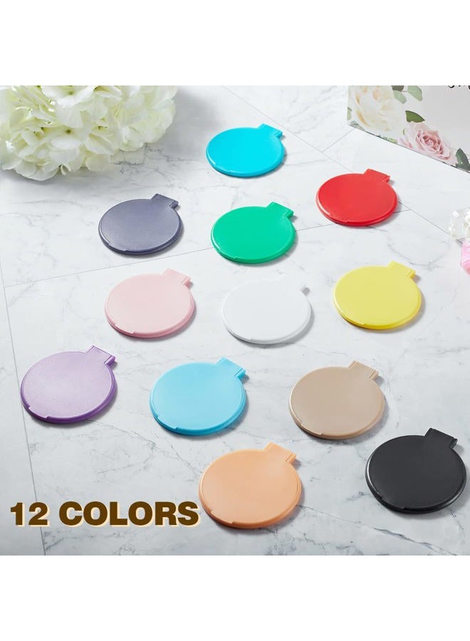 Getinbulk Compact Mirror Bulk, Round Makeup Mirror for Purse, Set of 24 (12-Color) - Image 3