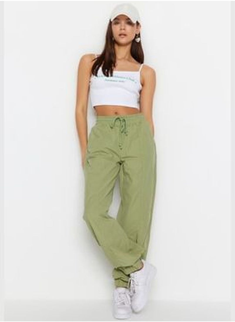 trendyol Mint Normal Waist Parachute Jogger Jeans TWOSS23JE00197  - Image 1