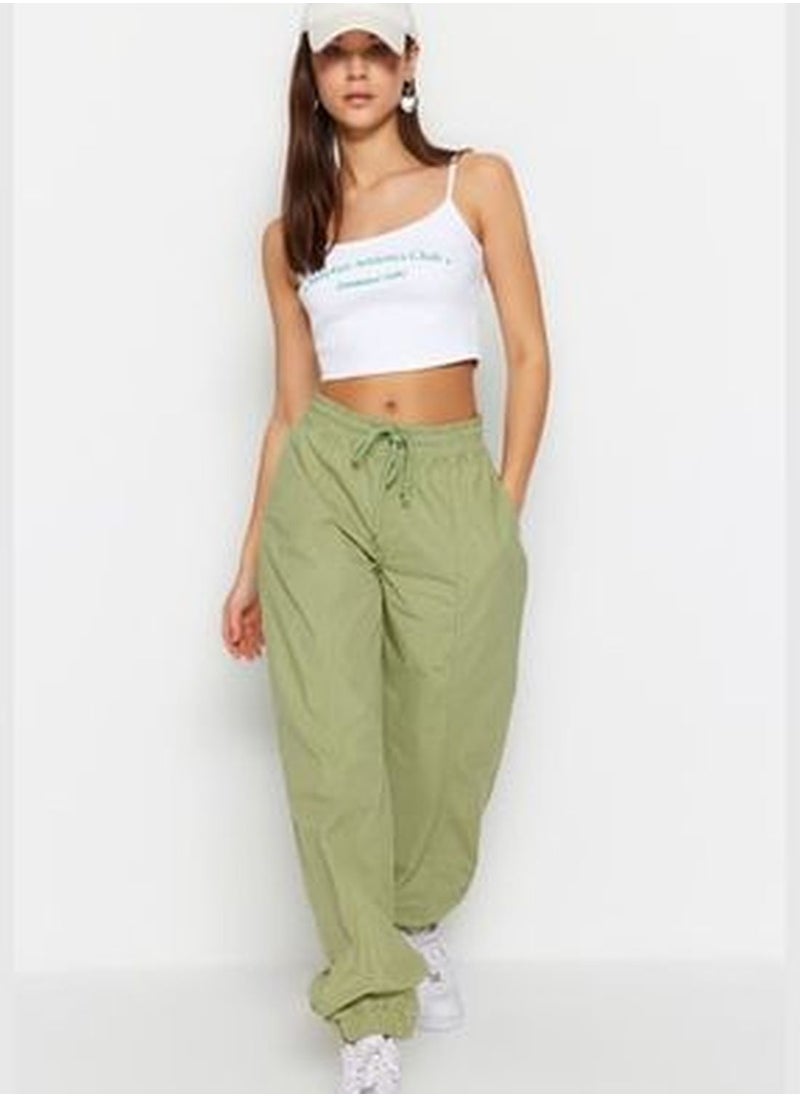 trendyol Mint Normal Waist Parachute Jogger Jeans TWOSS23JE00197  - Image 2