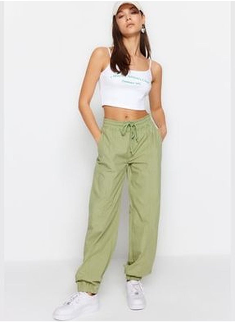 trendyol Mint Normal Waist Parachute Jogger Jeans TWOSS23JE00197  - Image 3