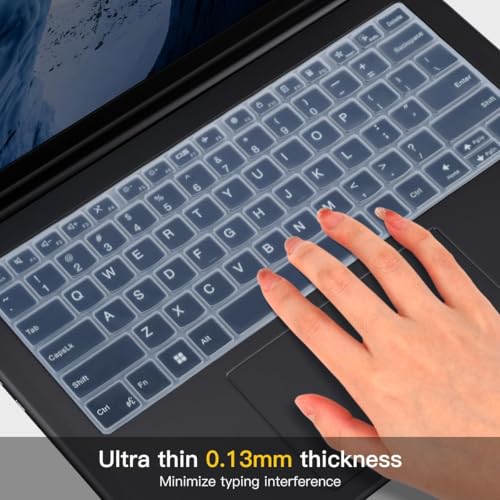 RAYA Silicone Keyboard Cover for Lenovo Yoga Slim 7 / Slim 7i / Slim 7X and Lenovo Yoga Pro 7 Keyboard Protector (Transparent) - Image 4
