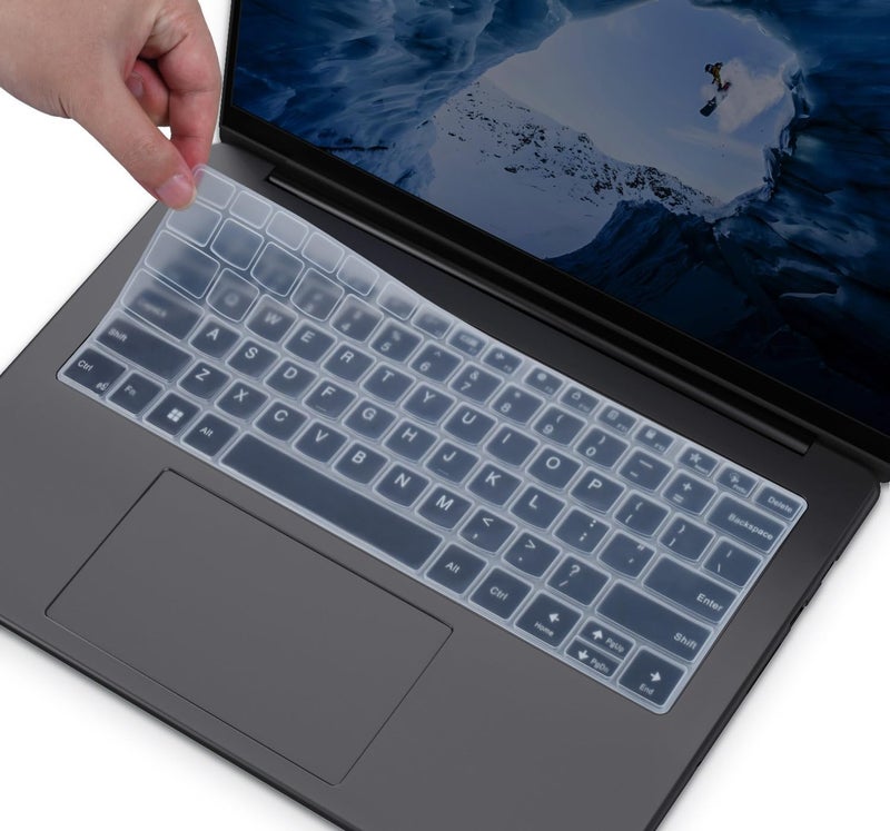 RAYA Silicone Keyboard Cover for Lenovo Yoga Slim 7 / Slim 7i / Slim 7X and Lenovo Yoga Pro 7 Keyboard Protector (Transparent) - Image 3