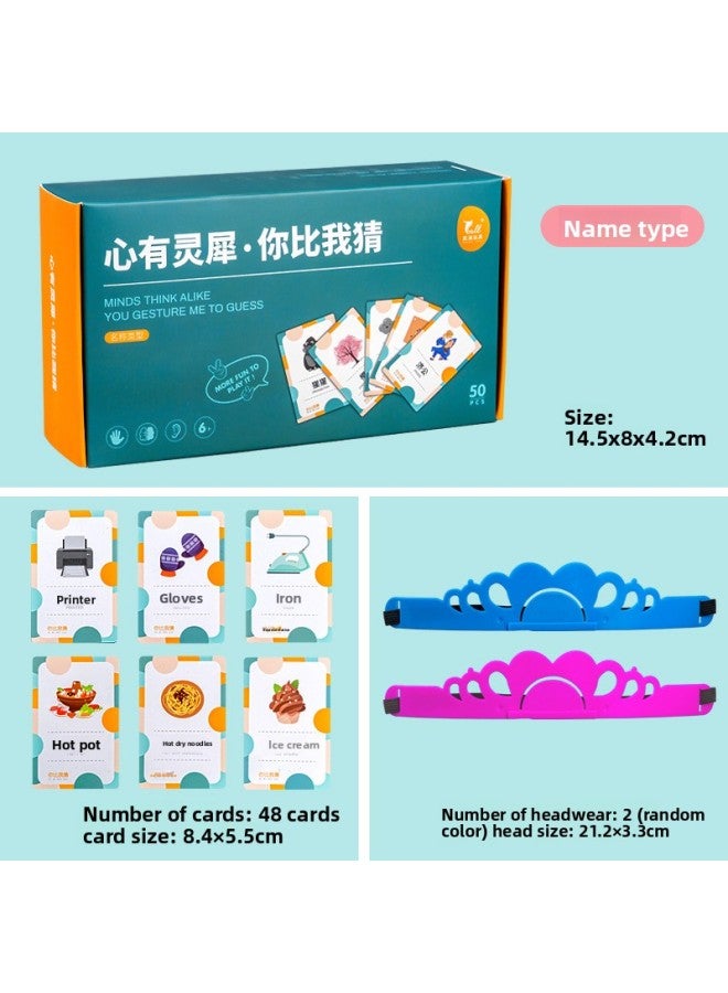 You Can Draw Me To Guess The Interactive Board Game For Two And Guess Who I Am. Children's Leisure Memory Card Parent-child Toy