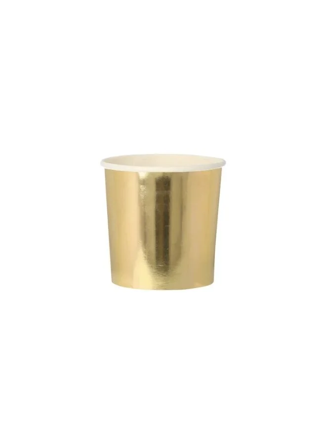 Meri Meri Gold Tumbler Cups
