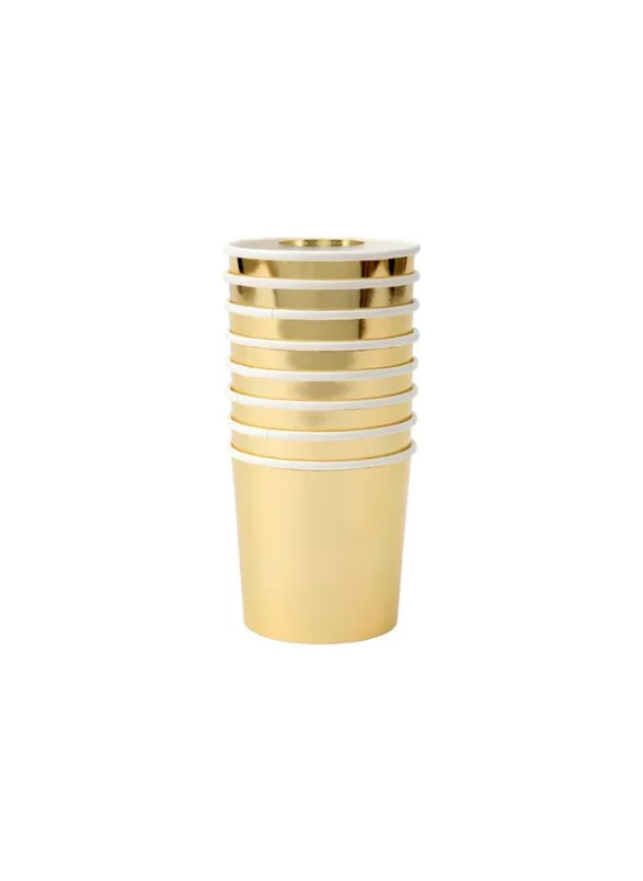 Meri Meri Gold Tumbler Cups