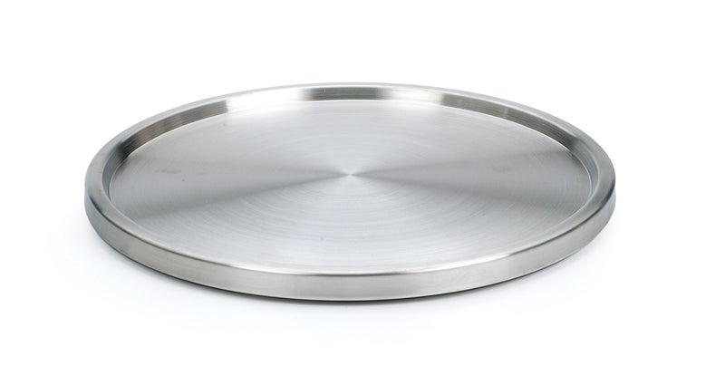 RSVP International RSVP International Endurance TURN1 Turntable Lazy Susan Stainless Steel 105  Handy in Cabinet Refrigerator or on Counters  Organize Spices Canned Foods Pots Pans Dinnerware 105 Inch 