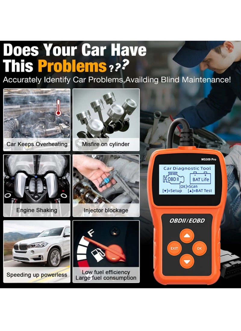 Arabest Car Scanner Real Time Data and Battery Tester Engine Fault Code Reader Car Diagnostic Scan Tool Check Engines and Fix Cars and Trucks  - Image 4