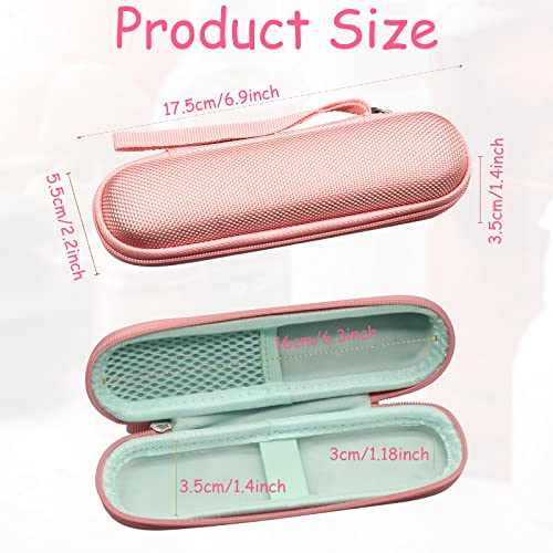 CANIPHA Portable Hard Carrying Case for Solowave 4 in 1 facial wand, Solawave wand for face Protective Bag Storing USB Cable, Hard Case Facial Wand with Zipper and Hanging Rope (Pink) - Image 2