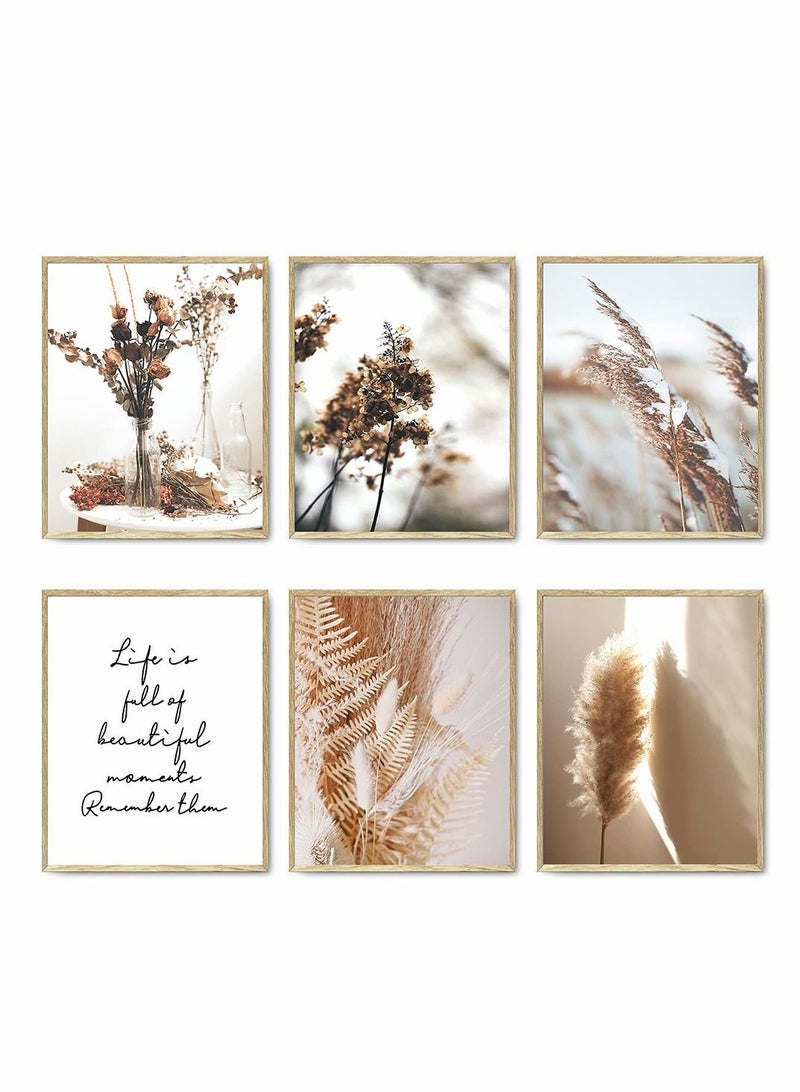 Excefore Travel Wall Art Prints, Set of 6 Ocean View Home Decor Photo Paintings - Image 1