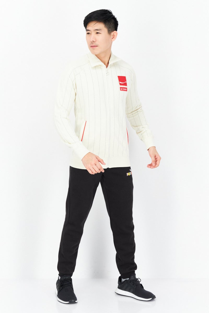 PUMA Men Sportswear Fit Brand Logo Outdoor Jackets, Half White - Image 4